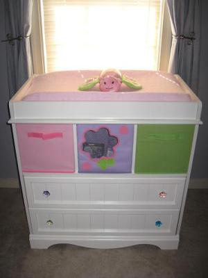 South Shore Baby Storage Furniture Dresser Changing Table Pure ...